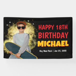 Cool Vintage Y2K Custom Photo Party Welcome Banner