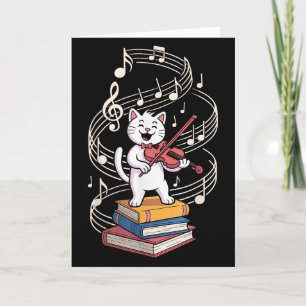 Cool Violin Art For Men Women Kid Violin Player Mu Card