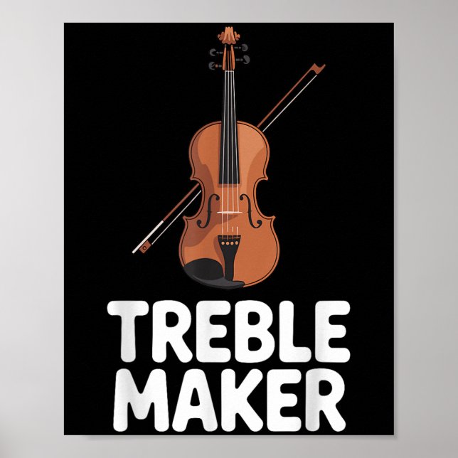 Cool Violin Art For Men Women Violinist Violin Pla Poster (Front)