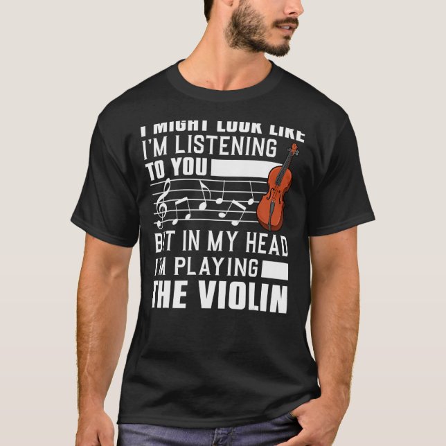 Cool Violin For Men Women Violinist Player Viola C T-Shirt (Front)