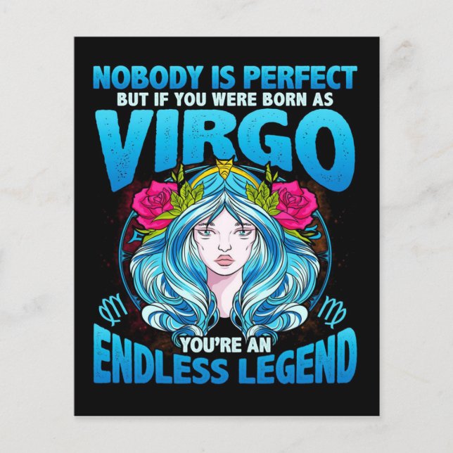 Cool Virgo Gift- Dad,Mum Gift- Cute Gift Flyer (Front)
