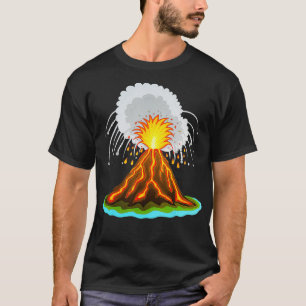 cool volcano, eruption, volcanic eruption, lava, m T-Shirt