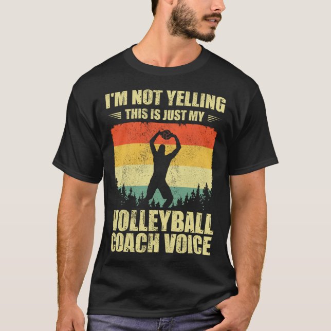 Cool Volleyball Coach For Men Women Team Volleybal T-Shirt (Front)