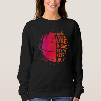 Cool Volleyball For Women Girls Ladies Setter Libe Sweatshirt