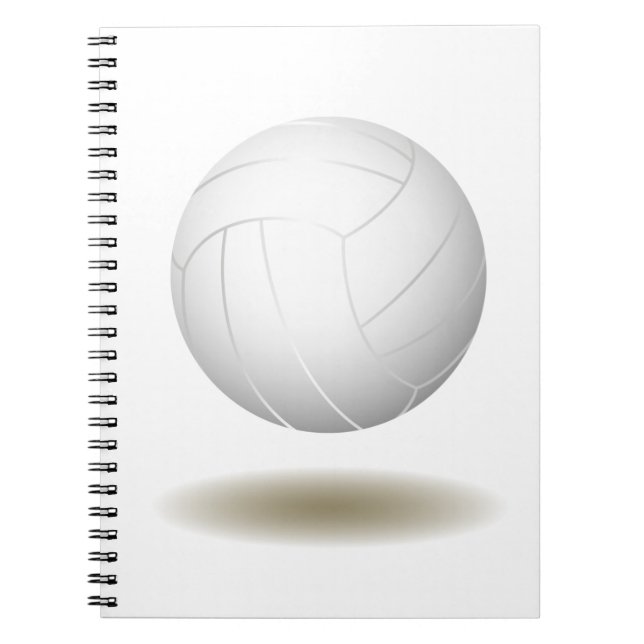 Cool Volleyball (White) Notebook (Front)