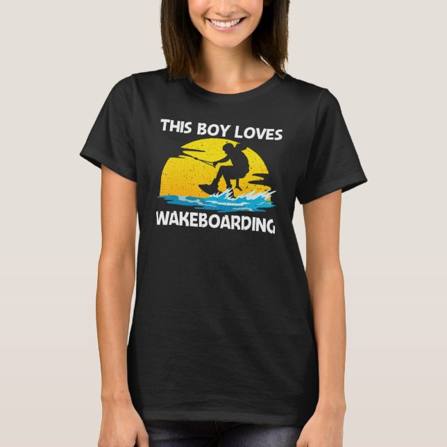 Cool Wakeboarding For Boys Men Wakeboard Wakeboard T-Shirt (Front)