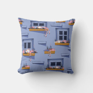 Cool Wall Windows Summer Pattern Cushion
