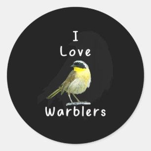 Cool Warbler _ Bird Watchers  Classic Round Sticker