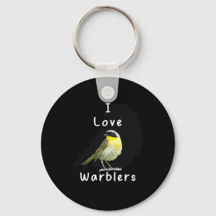 Cool Warbler _ Bird Watchers  Key Ring