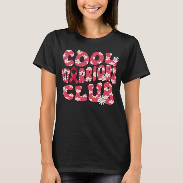 cool warrior club blood cancer awareness T-Shirt (Front)