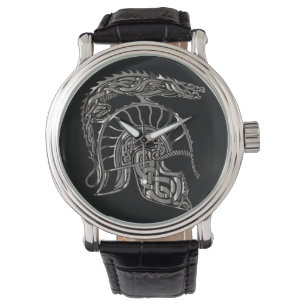Cool Warrior Metallic Dragon Helmet Watch