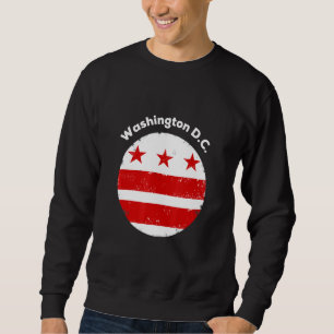 Cool Washington Dc Flag Design For All Ages Sweatshirt