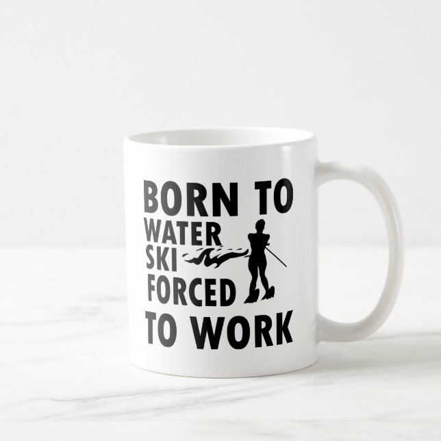 Cool Water skiing Designs Coffee Mug (Right)