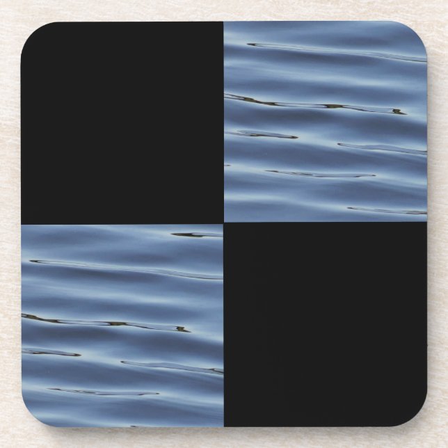 Cool Water Squares  Coaster (Front)