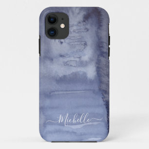 Cool Watercolor Abstract Blue Ink  Case-Mate iPhon iPhone 11 Case