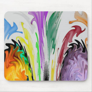 cool watercolor abstract mouse mat