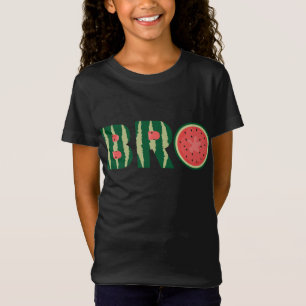 Cool Watermelon Bro Funny Retro Vacation Summer Fr T-Shirt