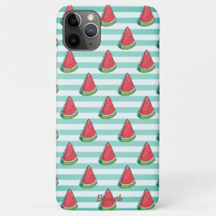 Cool Watermelon Stripes  - Personalised iPhone 11 Pro Max Case