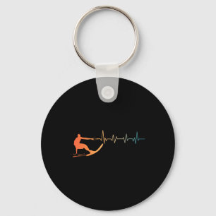 Cool Waterski Art For Men Women Water Ski Coach Wa Key Ring