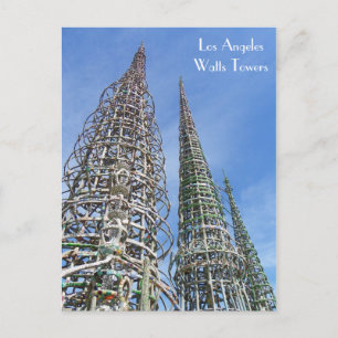 Cool Watts Towers Postcard! Postcard