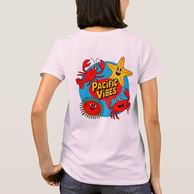 Cool Wave Pacific Tee for Women (Back)