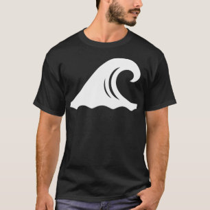 Cool Waves Symbol Surfer Surfing Surf Coastal B T-Shirt