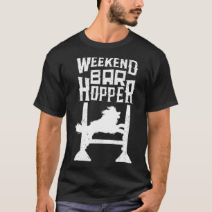 Cool Weekend Bar Hopper Dog Funny Puppy Lover Tra T-Shirt