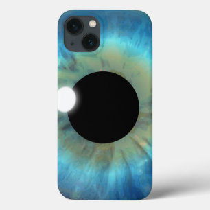 Cool Weird eyePhone Blue Eye Iris Closeup Eyeball iPhone 13 Case