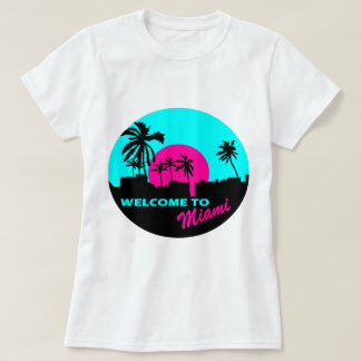 Cool Welcome to Miami design T-Shirt