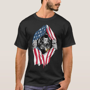 Cool Welder Usa Patriotic American Flag Welder Gif T-Shirt