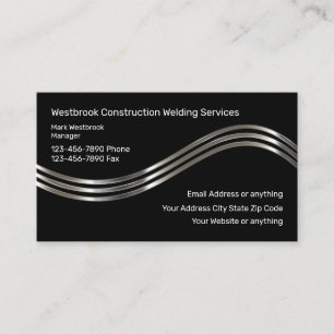 Cool Welding Construction Business Card