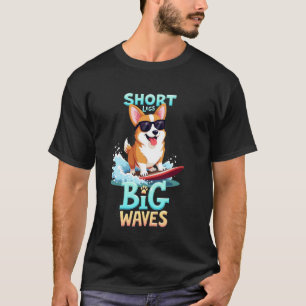 Cool Welsh Corgi Surfing Dog T-Shirt