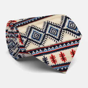 Cool Western embroidery tiled pattern  Tie