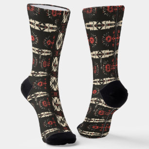Cool Western Indian pattern tiled  Socks