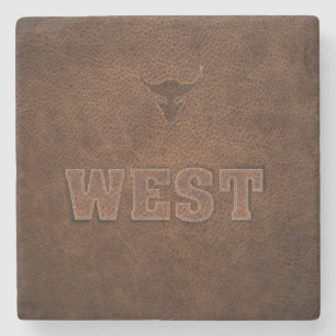 Cool Western Text - Customise It Stone Coaster