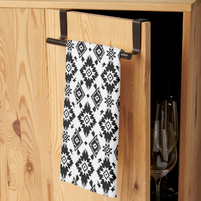 Cool Western tiled pattern kitchen towel  (Thirds Fold)