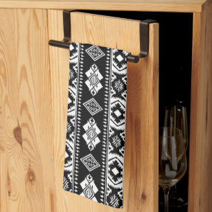 Cool Western tiled pattern Tea Towel