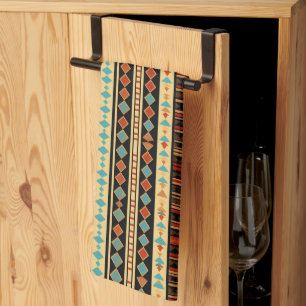 Cool Western tiled pattern Tea Towel