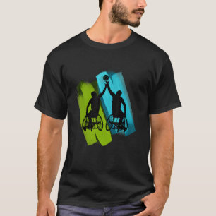 Cool Wheelchair Basketball Game T-Shirt