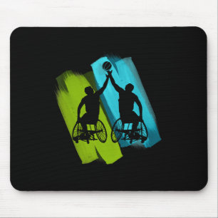 Cool Wheelchair Sketll Game Mouse Mat