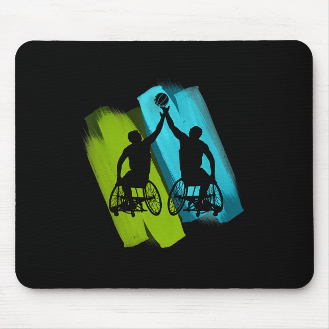 Cool Wheelchair Sketll Game  Mouse Mat (Front)