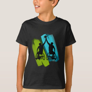 Cool Wheelchair Sketll Game T-Shirt