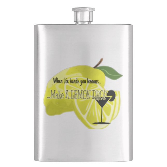 Cool When Life Hands You Lemons Flask (Front)