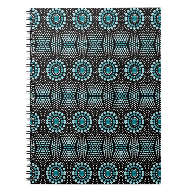 Cool Whimsical Dot Art Notebook (Front)