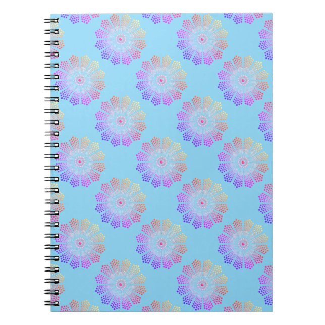 Cool Whimsical Dot Art Notebook (Front)