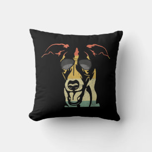 Cool Whippet Lover Dogs Retro Vintage T-Shirt Cushion