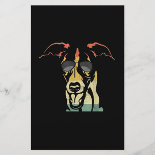 Cool Whippet Lover Dogs Retro Vintage T-Shirt Stationery