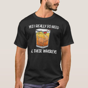 Cool Whiskey For Men Women Malt Whisky Alcohol Bou T-Shirt