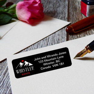 Cool Whistler Canada Mountains Maple Leaf Dark