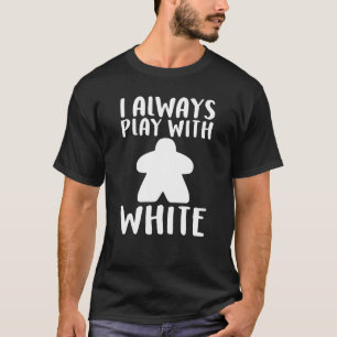 Cool White Meeple Board Game For Men Women T-Shirt
